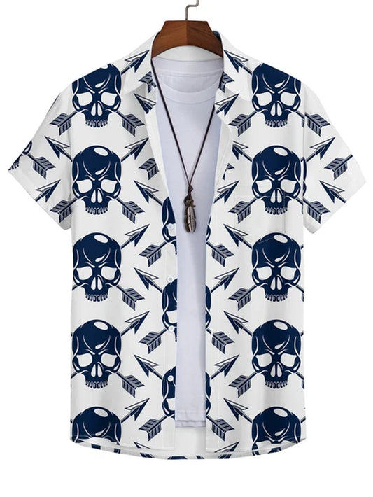 Tropical Skull 3D Print Shirt