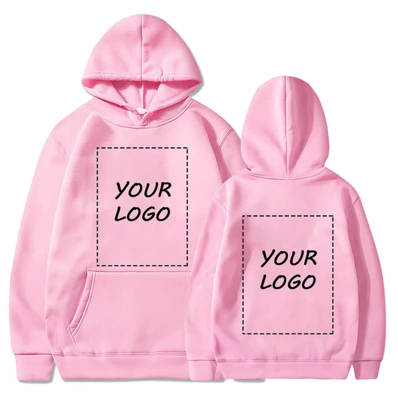 Custom LOGO Hoodies Diy Text Couple Friends Family Design Image Print Clothing Sports Leisure Harajuku Sweater Size M-4XL-Gennys fashion