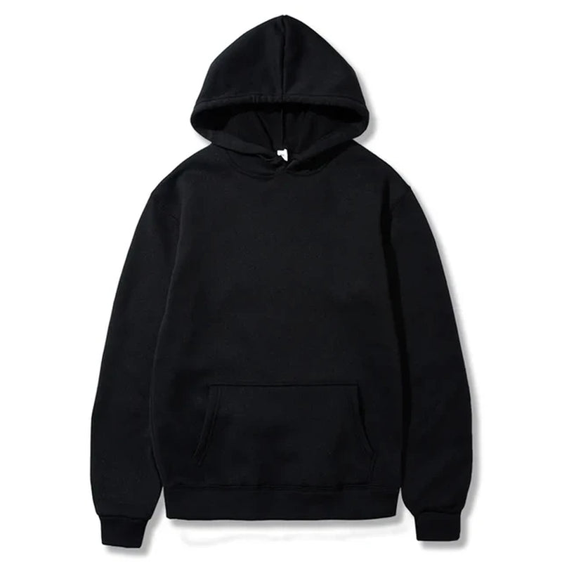 Men'S and Women'S Hooded Sweatshirts, Hip Hop Hooded, Monochrome, Fleece, Elasticity, Casual Pullover, Sportswear, New Fashion,-Gennys fashion