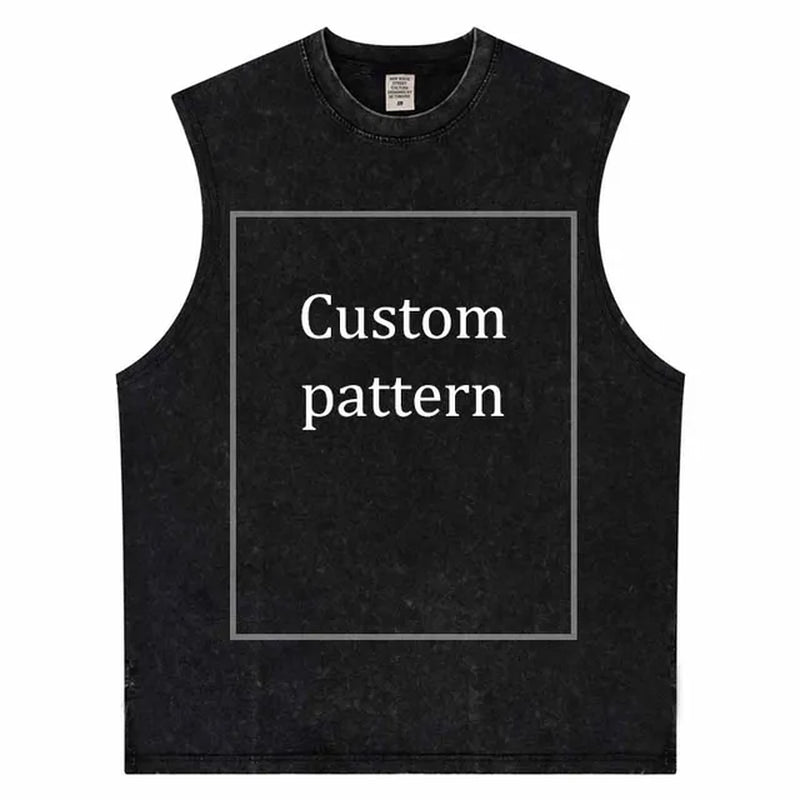 Hiphop T Shirt Streetwear DTG Custom Graphics Cotton Men Oversize Harajuku Men Vintage Custom Short Sleeves-Gennys fashion