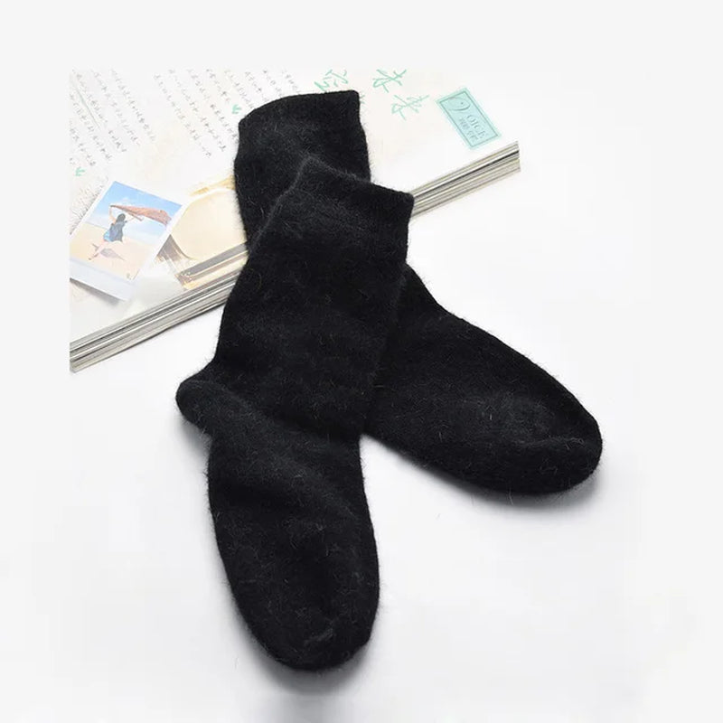 High Quality Brand Thick Angola Rabbit&Merino Wool Socks Women Winter Socks Warm Female Socks Big Size-Gennys fashion