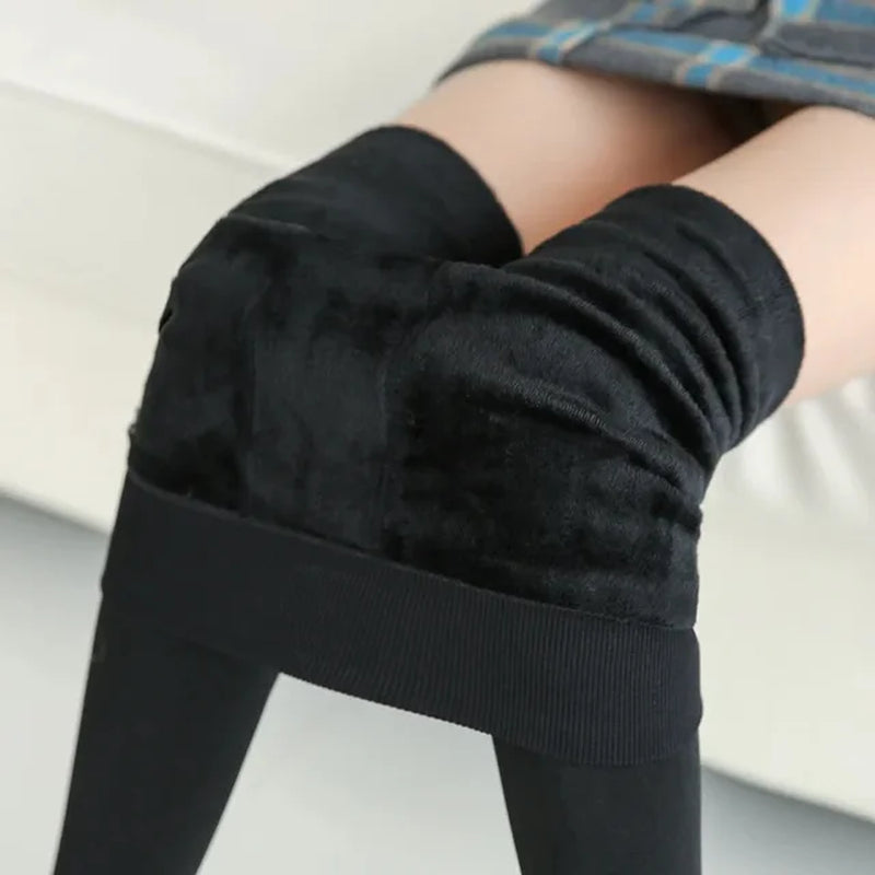 Winter Thermal Lambwool Leggings Women Thicken Fleece Lined Stretchy Leggins Warm Hight Waist Skinny Fitness Soft Joggers Tights-Gennys fashion