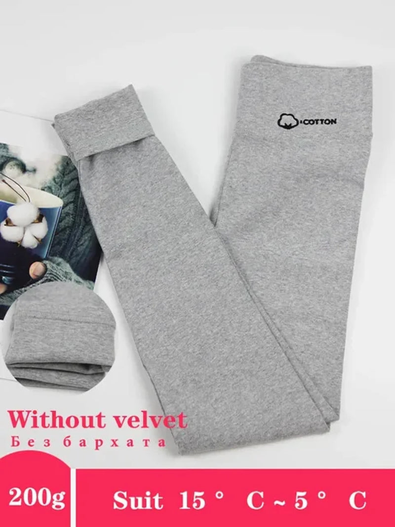 Women'S Leggings Winter Lamb Cashmere Warm Pants with Fleece Female Legging Slim Tights Cotton Velvet Thermal Leggings for Women-Gennys fashion