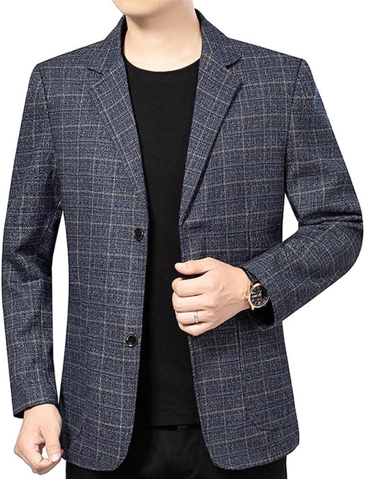 Vintage Check Slim Fit Blazer