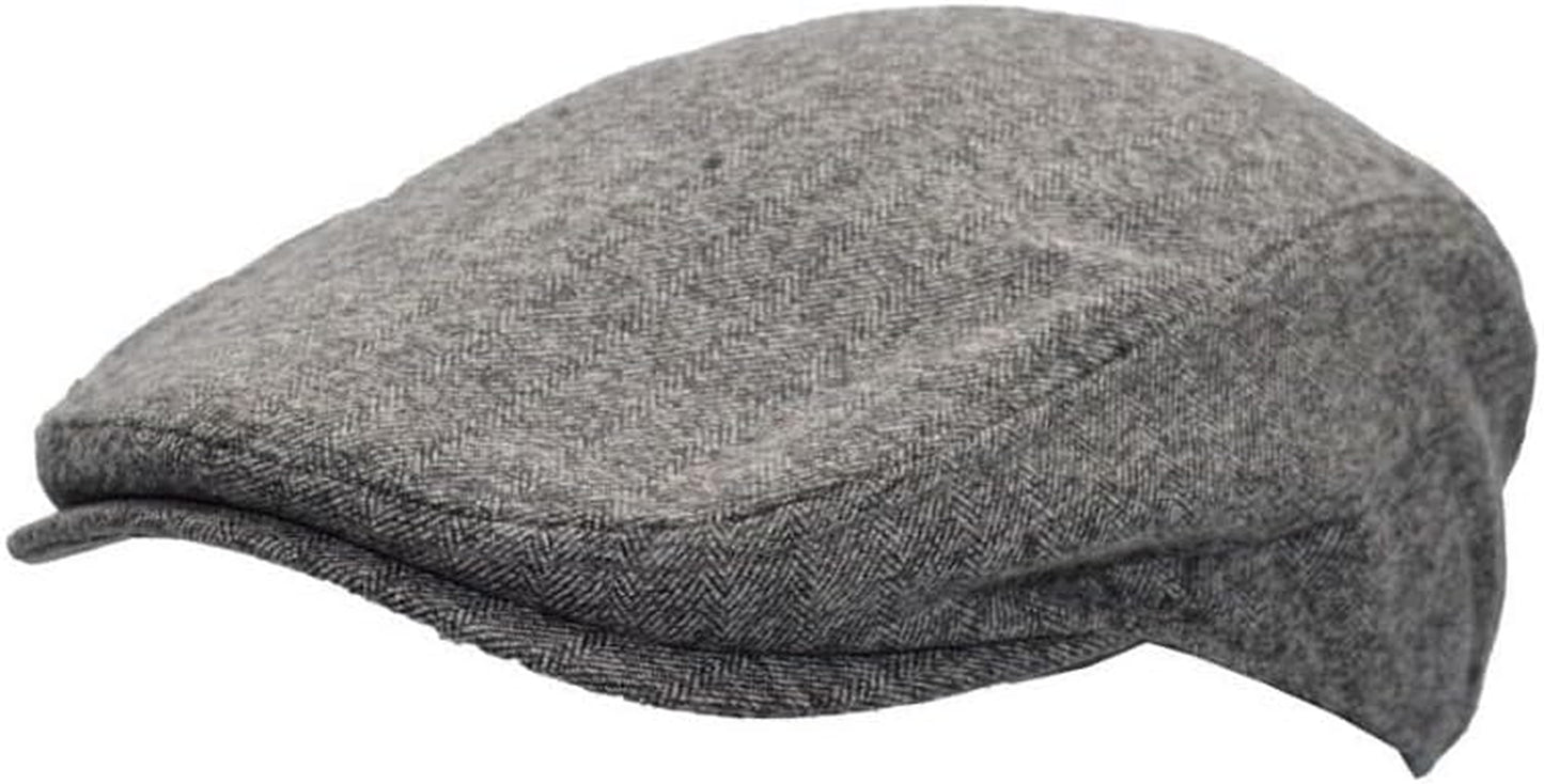 - Wool Blend Fitted Ivy Flat Cap-Gennys fashion