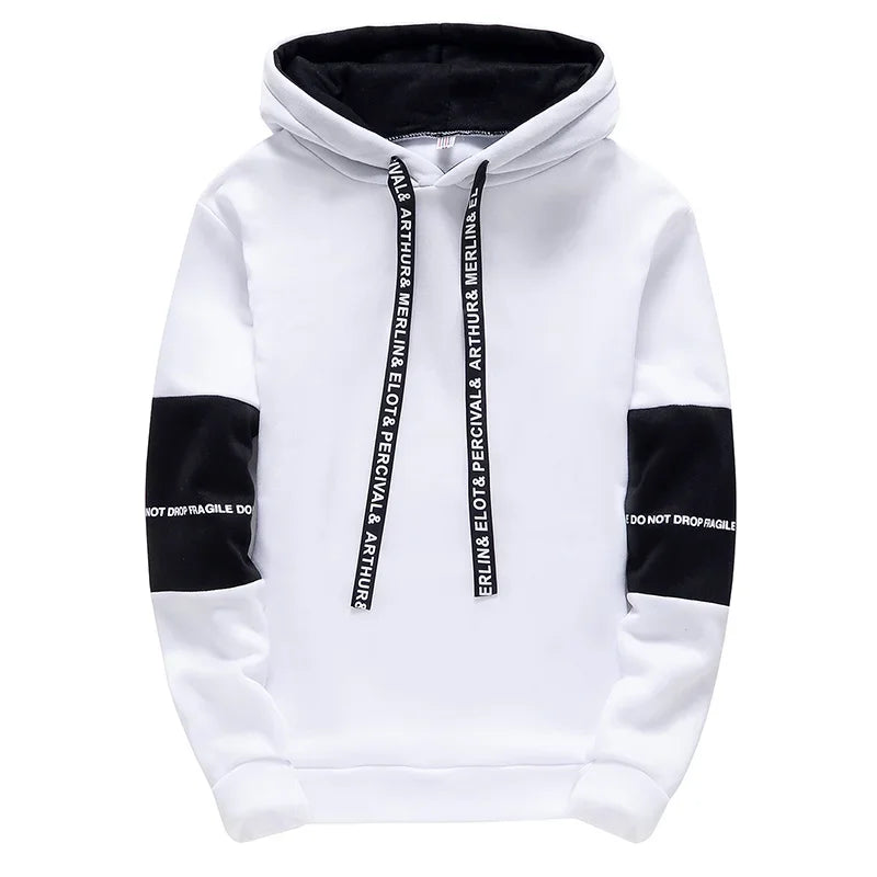 Men'S Hoodies Long Sleeve Casual Printing with Letter Sweatshirts New Spring Hip Hop Pullover Sports Top Male Hooded Sweatshirts-Gennys fashion