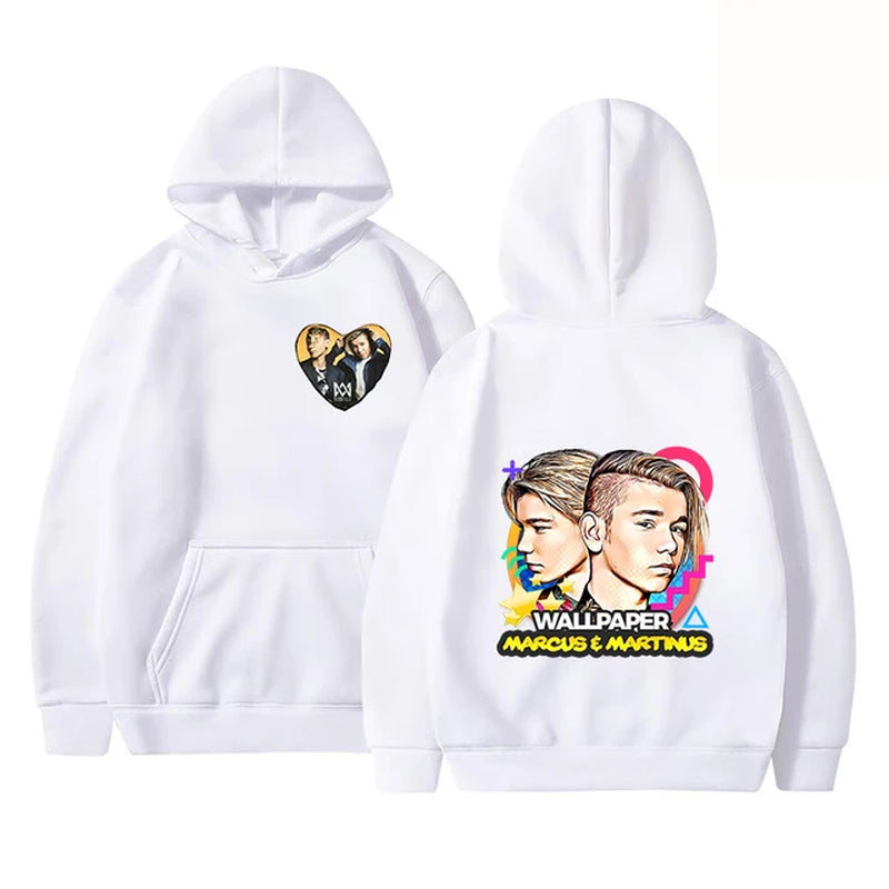 Marcus and Martinus Hoodie Sweatshirts Men Women Fashion Casual Cool Pullover Student Harajuku Streetwear Hoodies-Gennys fashion