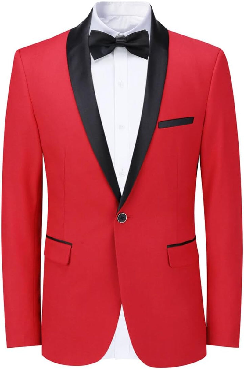 Men's Slim Fit Single Button Blazer