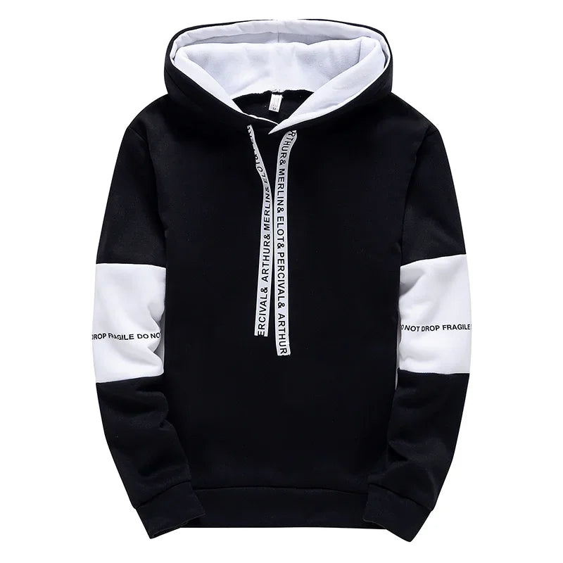 Men's Hip Hop Letter Print Hoodie