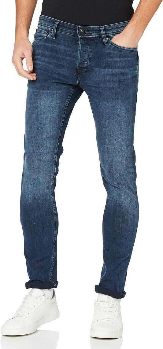 Mens Blue Skinny Fit Glenn Jeans-Gennys fashion