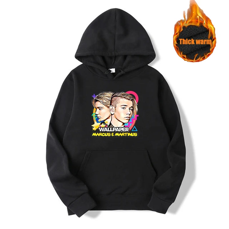 Marcus and Martinus Hoodie Sweatshirts Men Women Fashion Casual Cool Pullover Student Harajuku Streetwear Hoodies-Gennys fashion