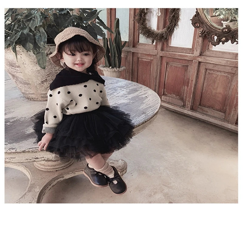 Fashion Baby Girls Tutu Fluffy Skirt Princess Ballet Dance Tutu Mesh Skirt Kids Cake Skirt Cute Girls Clothes-Gennys fashion