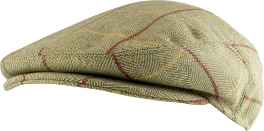 Wool Blend Flat Cap Patch-Gennys fashion