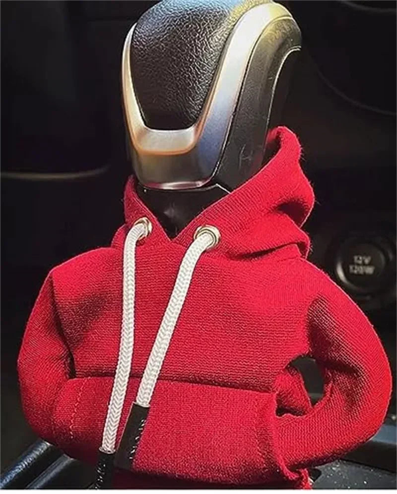 Hoodie Car Gear Shift Cover Fashion Gearshift Hoodie Car Gear Shift Knob Cover Manual Handle Gear Sweatshirt Change Lever Cover-Gennys fashion