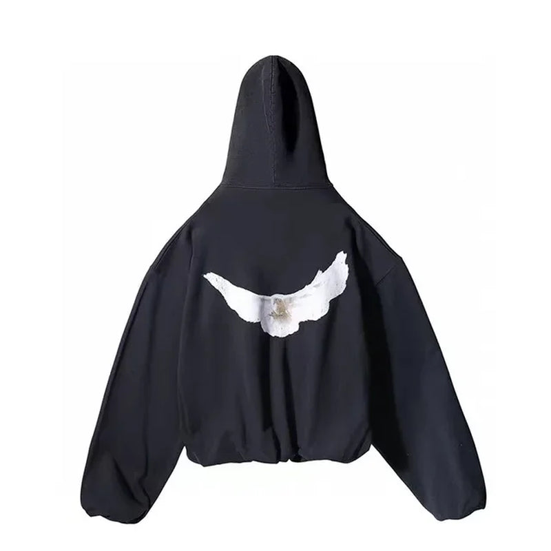 Double Layer 1.6Kg Heavy Fabric YZY Kanye West Hoodie Men Women 1:1 Best Quality Dove Print Season 6 Oversized Pullover-Gennys fashion